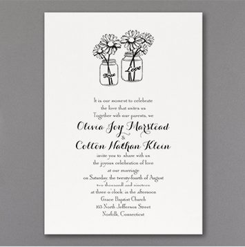 Daisy Wedding invitations